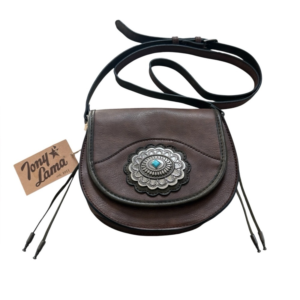 NWT Tony Lama Women's Concho Saddle Bag - Picture 2 of 9
